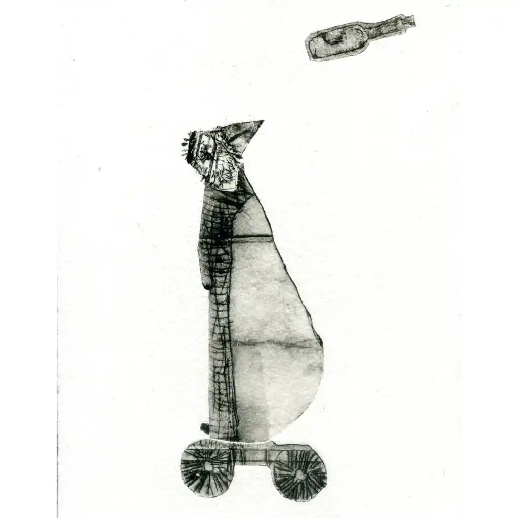 Druckkunst mit Namen "rolling home"