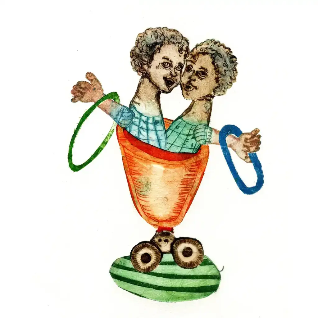 Druckkunst mit Namen "the two of us"